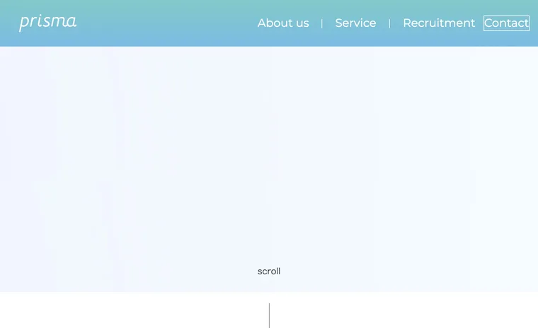 WEBマーケティングを手がける株式会社prismaのコーポレートサイト